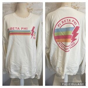 Pi Beta Phi Graphic Sweatshirt size large